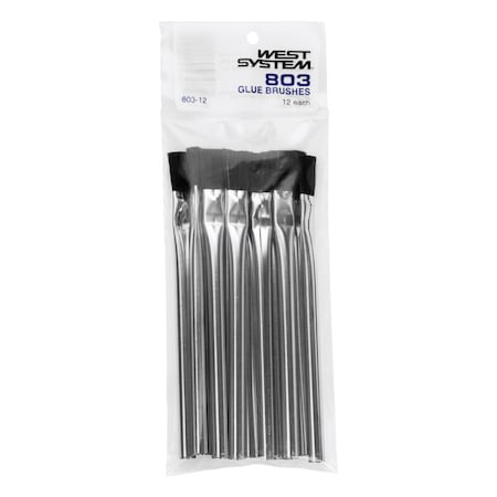 West System West System 1/2 in. Medium Soft Flat Glue Brushes, PK12 803-12